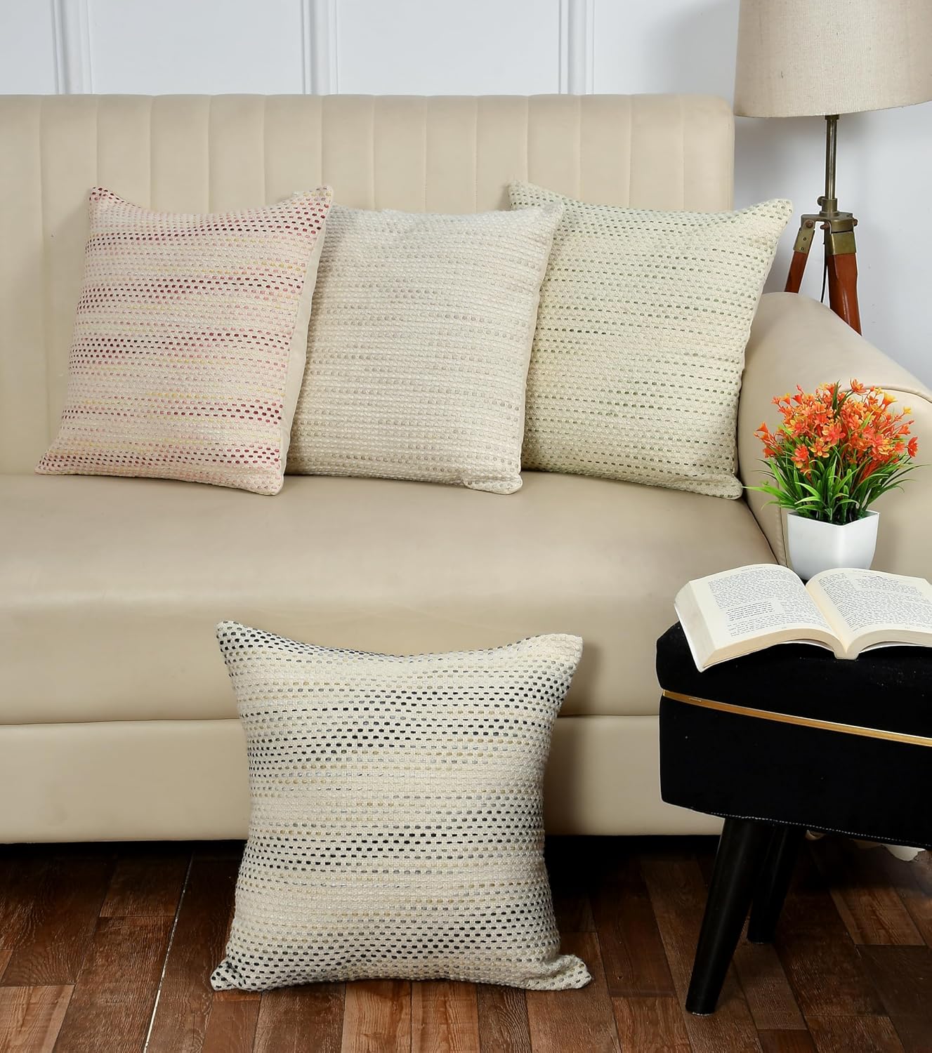 Artis Handwoven Cushion Cover – Timeless Textured Design (Comes in Multicolor)