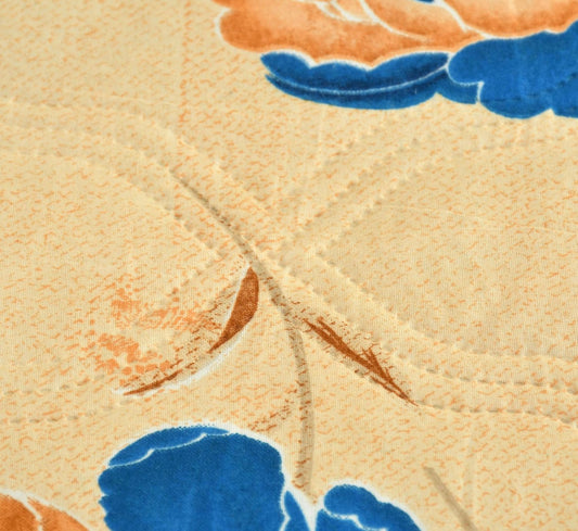 Premium Ultrasonic Quilted Comforter – Beige & Blue | 230×190 cm