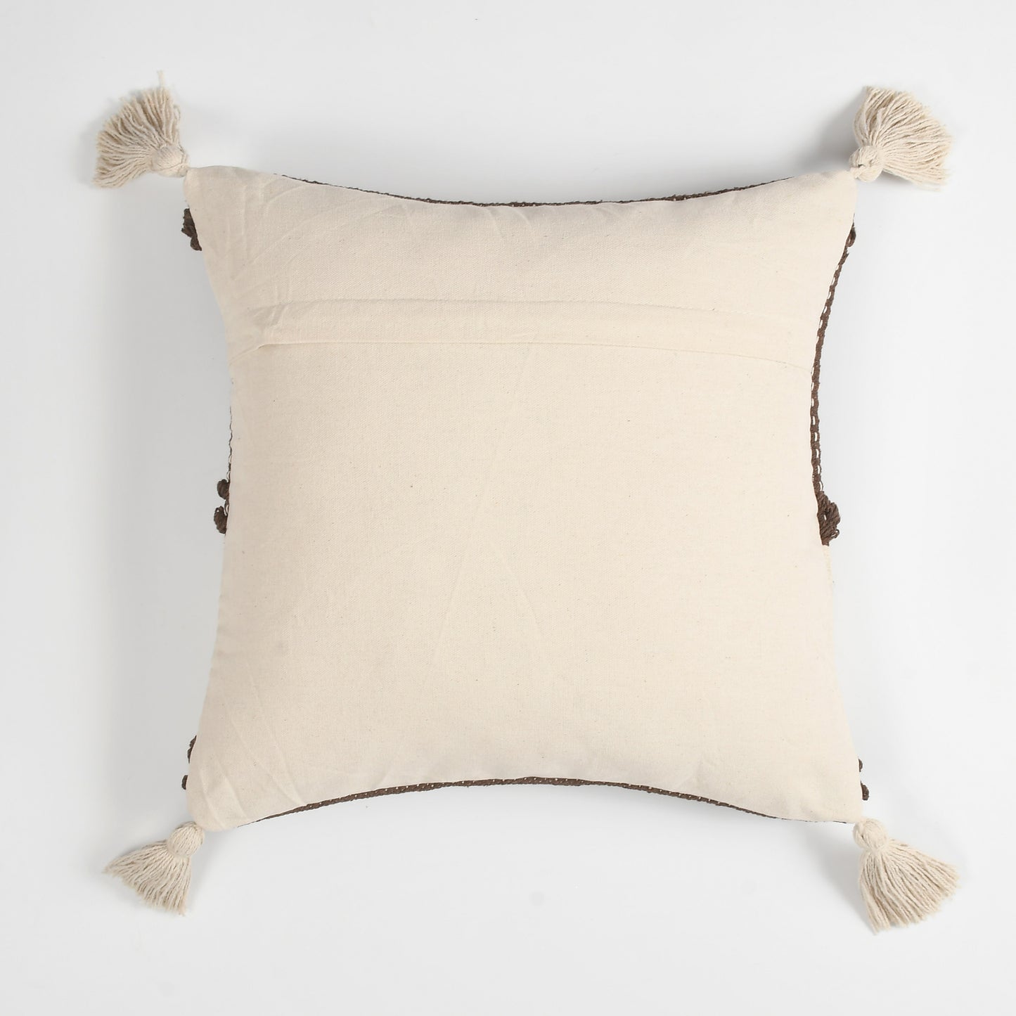 Textured Geometric Throw Pillow Case for Sofa, Couch, Bed & Living Room - 16x16 Inch (40x40 cm)