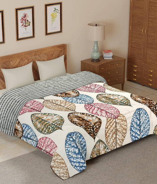 Ultra-Soft Hypoallergenic Microfiber, Fade-Resistant All-Season Comfort (230 × 190 cm, Multi-Color)