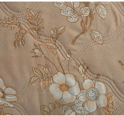 Premium Ultrasonic Quilted Comforter – Ultra-Soft Hypoallergenic Microfiber, Fade-Resistant All-Season Comfort (230 × 190 cm, Beige)