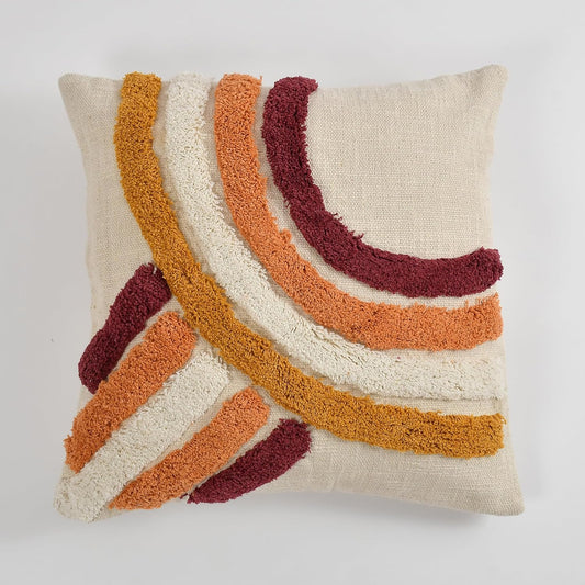 Floral Cotton Cushion Pillow Cover | Decorative Throw Pillowcase for Sofa, Chair, Bedroom