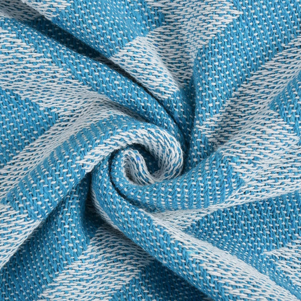 Cotton Chevron Throw Blanket – 130×170 cm | Soft & Lightweight Sofa/Bed Throw