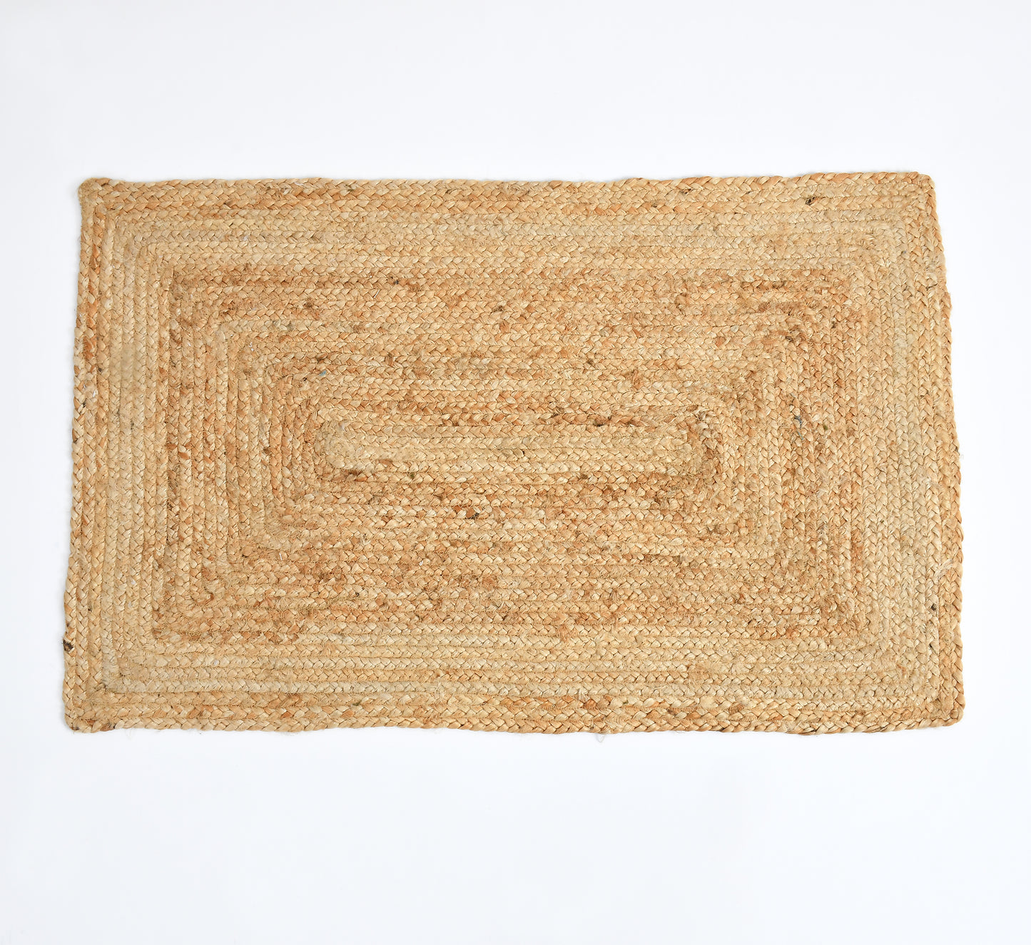 Hand-Braided Natural Jute Rug / Floor Mat – 60×90 cm
