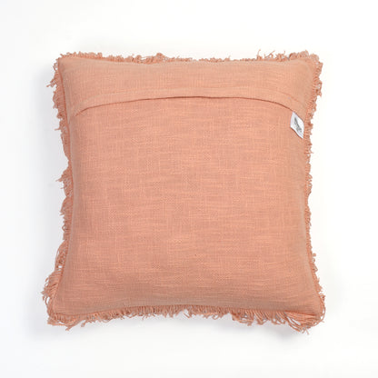 Weavers Hut Tufted LOVE Cushion Cover – 18x18 Inch | Textured Handmade Look | Soft Decorative Throw Pillow Cover
