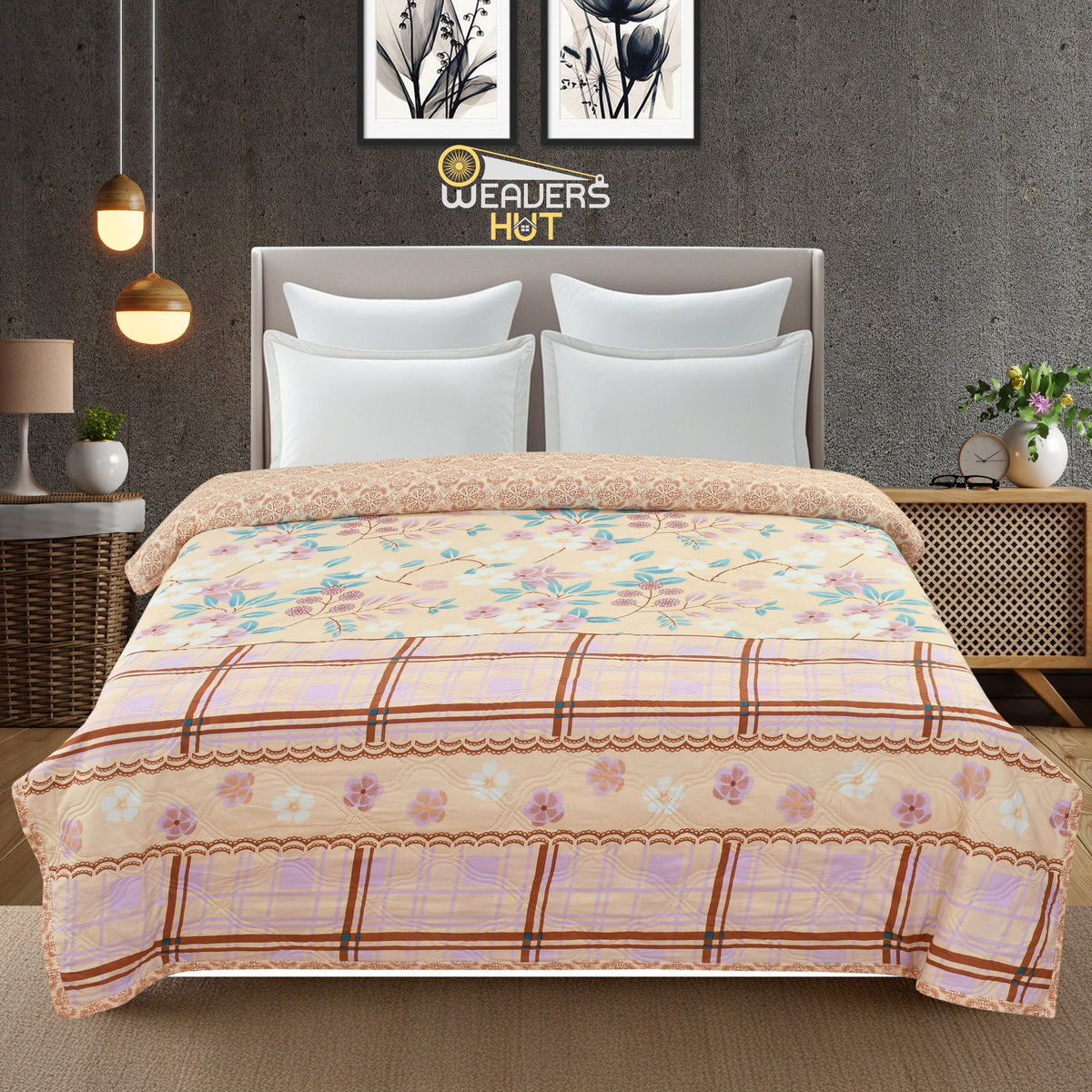 Ultrasonic Quilted Comforter for Double Bed 80x90 | Weavers Hut