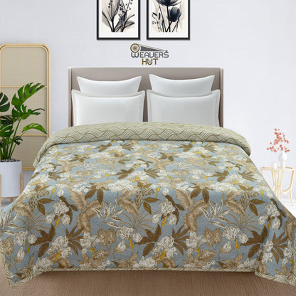 Weavers Hut Premium Cotton Comforter for Double Bed | Reversible | All Season