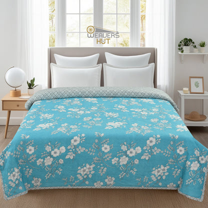 Weavers Hut Premium Cotton Comforter for Double Bed | Reversible | All Season