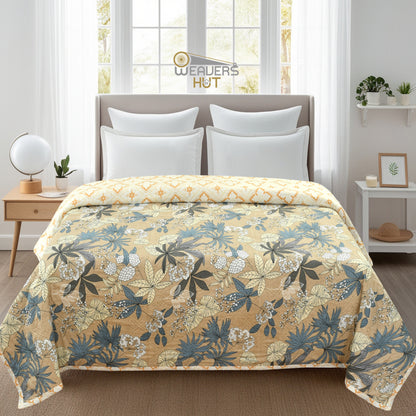 Weavers Hut Premium Cotton Comforter for Double Bed | Reversible | All Season