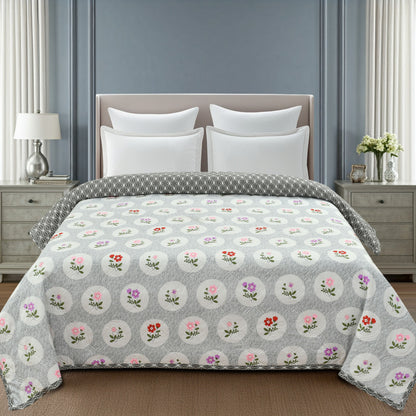 Weavers Hut Premium Cotton Comforter for Double Bed | Reversible | All Season