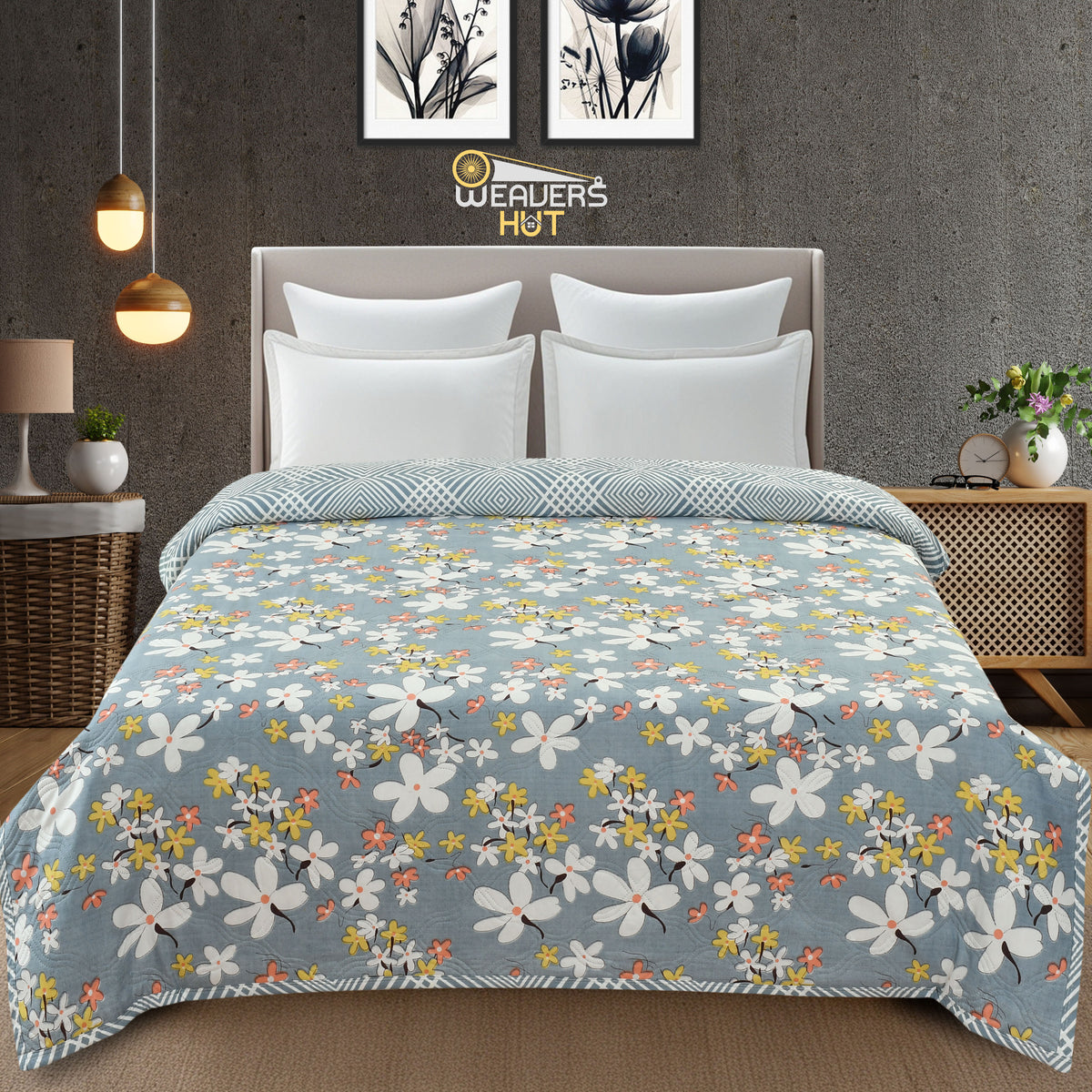 Ultrasonic Quilted Comforter for Double Bed 80x90 | Weavers Hut