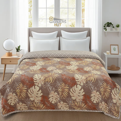 Weavers Hut Premium Cotton Comforter for Double Bed | Reversible | All Season