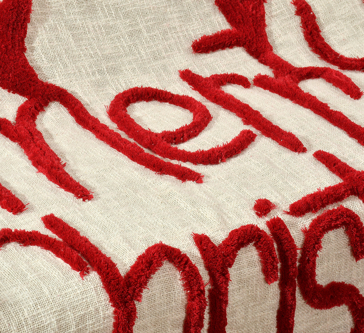 Cotton Christmas Tufted Throw 50x60 – Merry Christmas Reindeer