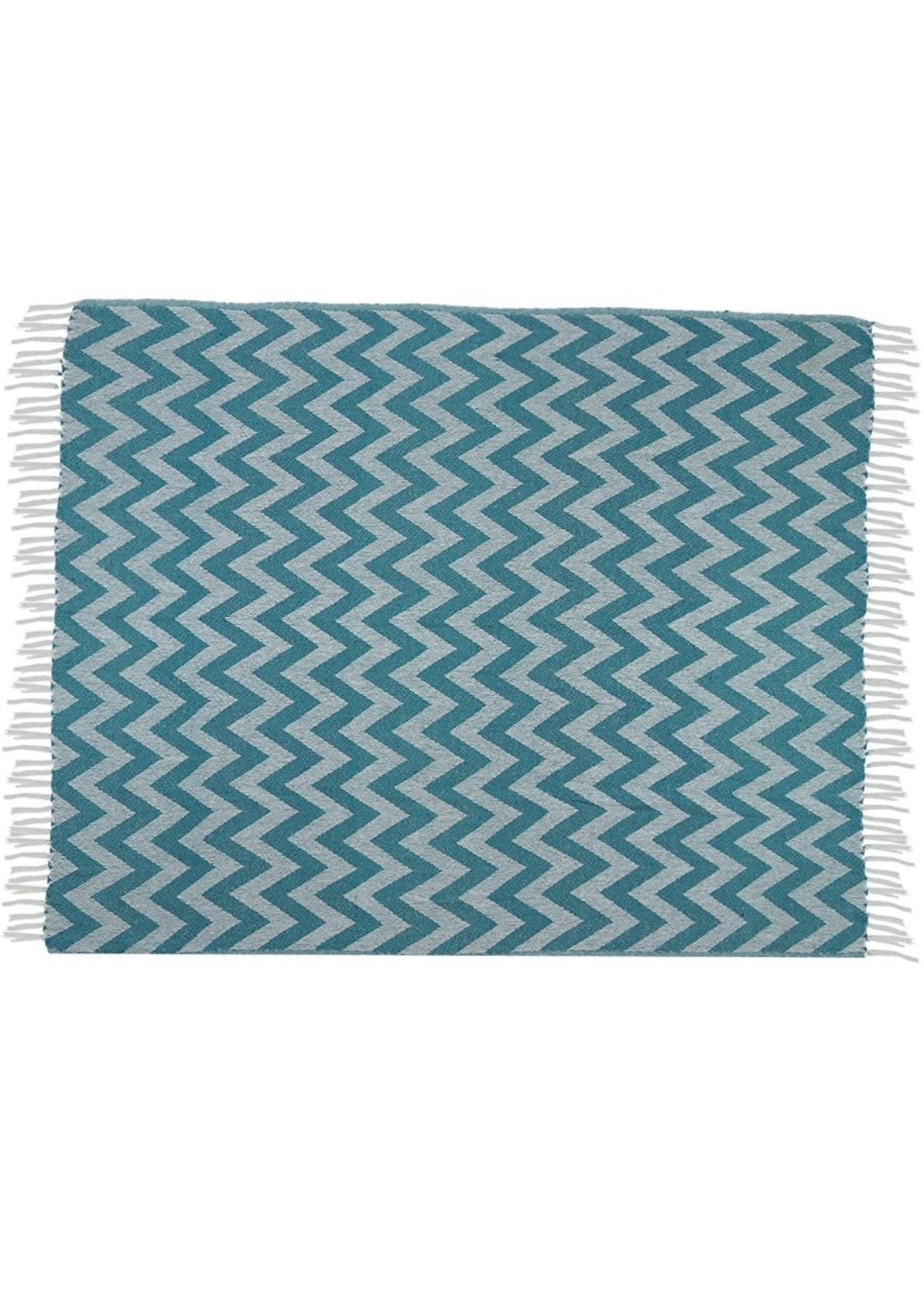 Cotton Chevron Throw Blanket – 130×170 cm | Soft & Lightweight Sofa/Bed Throw